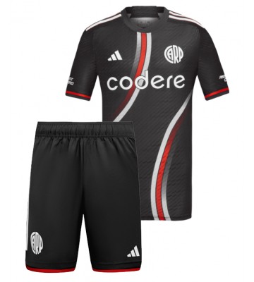 River Plate Tredje Kläder Barn 2024-25 Kortärmad (+ Korta byxor)